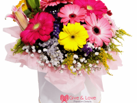 7.1 Flores Hatbox Gerberas San Valentin 2022 Give and Love Lima Peru Lilis